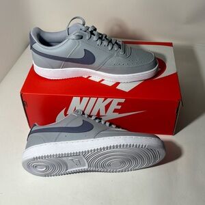 Nike Court Vision Next Nature Low Light Carbon Wolf Grey Sneakers Shoes Size 8